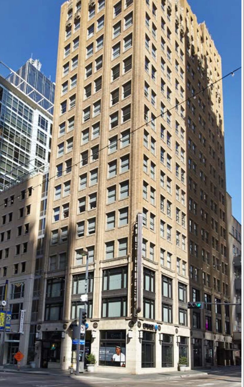 The almost century-old Gulf States Insurance building is at Main and Akard streets.