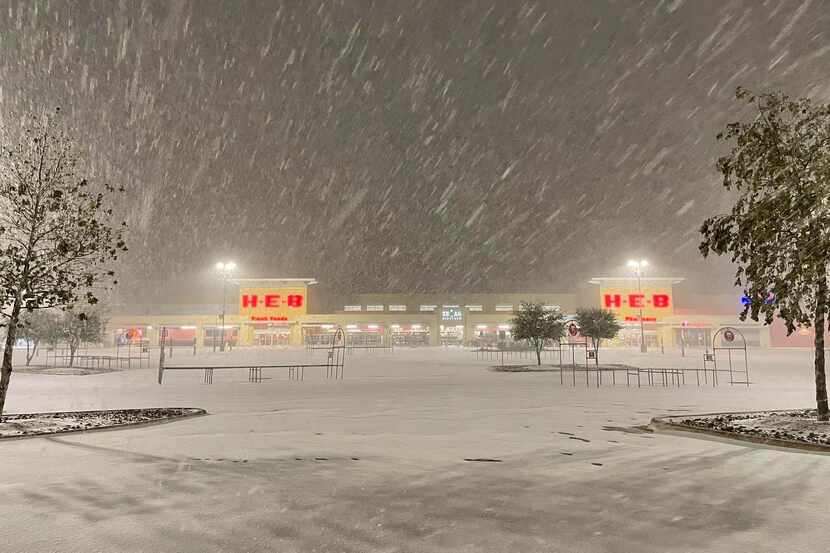 An H-E-B store in San Antonio is shown during the February storm. Only about 40 of H-E-B s...