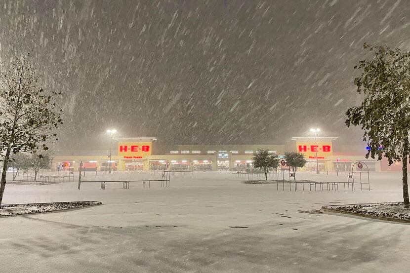 An H-E-B store in San Antonio is shown during the February storm. Only about 40 of H-E-B s...