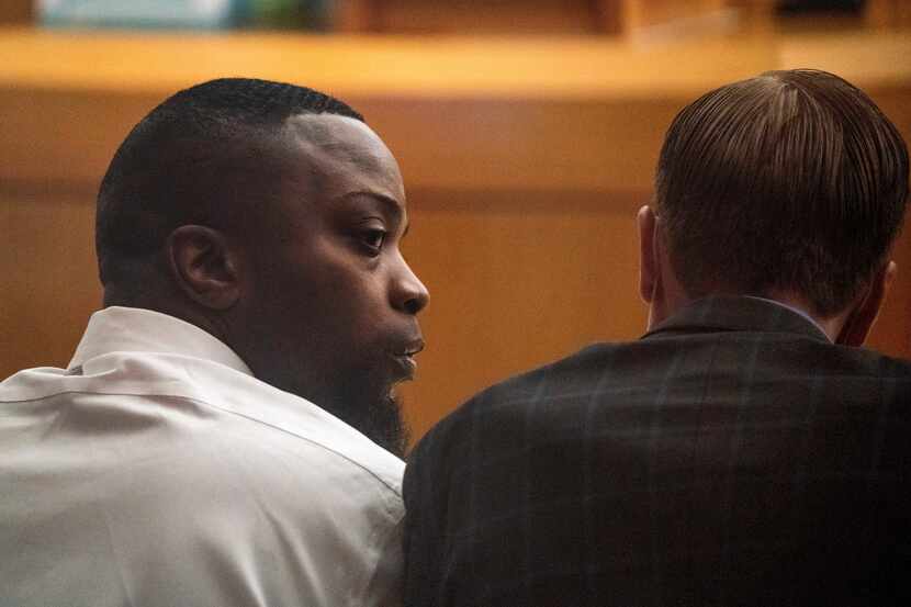 Brandon Edwards is shown during trial proceedings July 19, 2021, at the Frank Crowley Courts...
