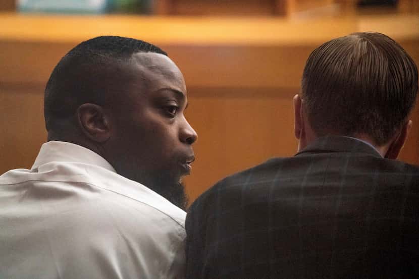 Brandon Edwards is shown during trial proceedings Monday, July 19, 2021, at the Frank...