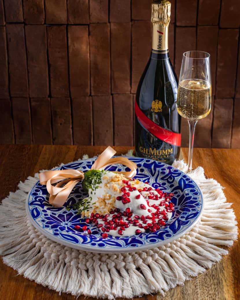 The chile en nogada is featured at Don Artemio restaurant in Fort Worth in honor of Mexican...