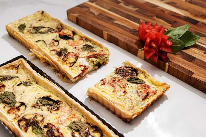 Quiche can come in a variety of shapes and sizes.