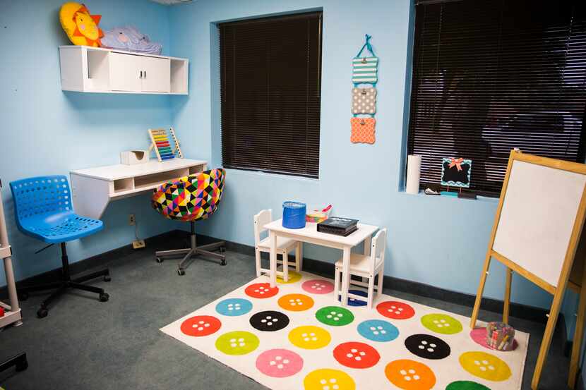 The counseling center at Harmony Community Development Corp. includes a play therapy area...
