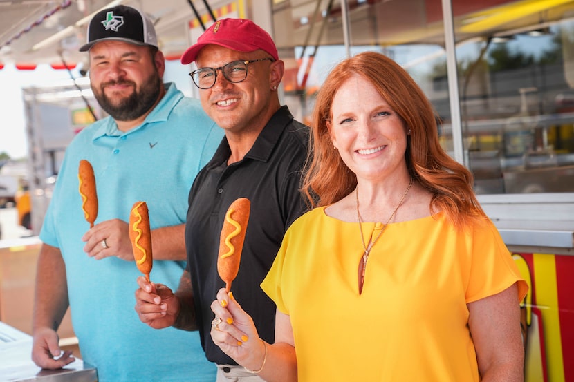 From left, William Fletcher, Aaron Fletcher and Amber Fletcher, photographed at Fair Park on...