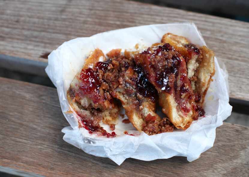 EXTRA: If you're looking for a new-this-year fried food, consider the fried PBJ with banana...