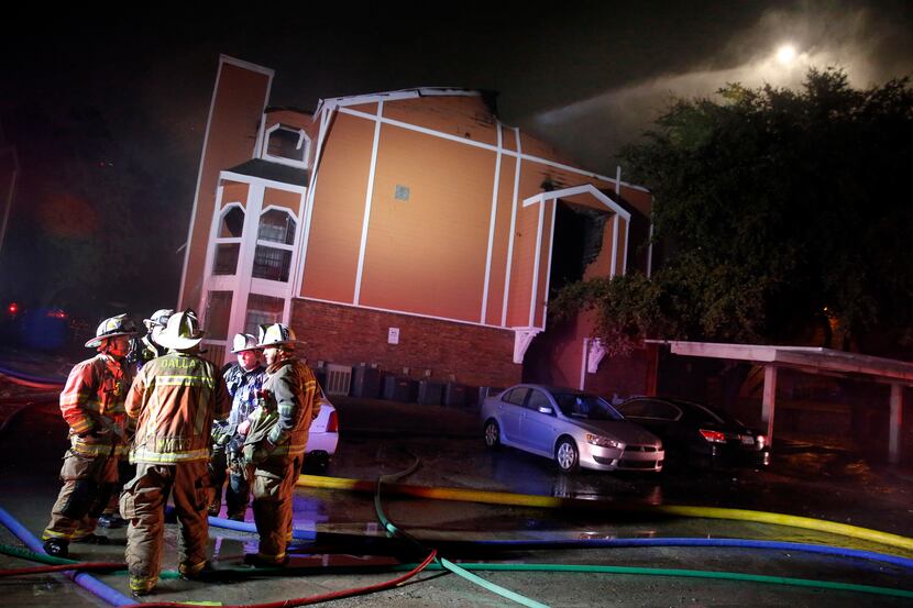Dallas Fire Rescue responded to a three-alarm fire at the Solaris Apartments on Forest Lane...