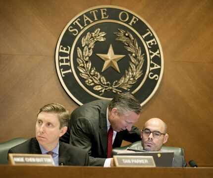 Angleton GOP Rep. Dennis Bonnen (right) said it's regrettable the state is "taxing...