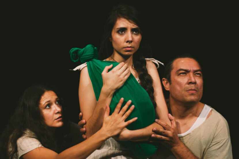 From left to right: Frida Espinosa Muller, Ana Gonzalez, Rodney Garza in "The Dreamers: A...