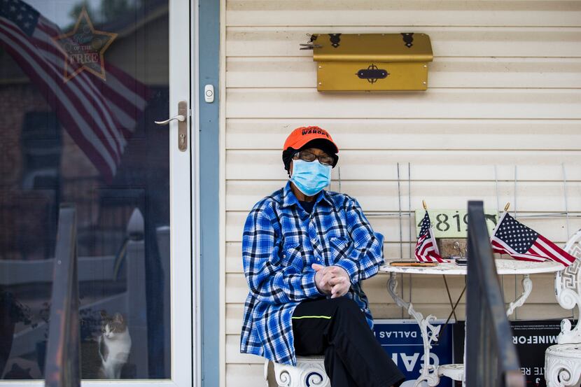 Anna Hill, 79, sat on the front porch of her longtime home in the Dolphin Heights...