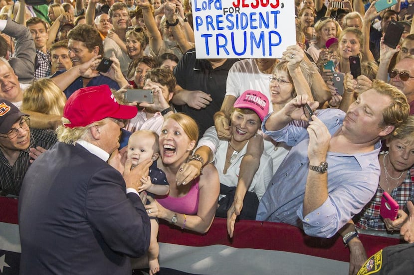 
Donald Trump greeted supporters last month in Mobile, Ala. Nearly 17,000 tickets were...