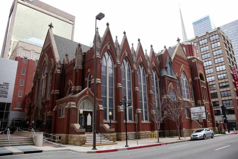 The First Baptist Church of Dallas in a 2010 photo.