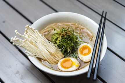 Most of the items on Ivan Ramen's delivery and pickup ghost kitchen menu in Dallas and Fort...