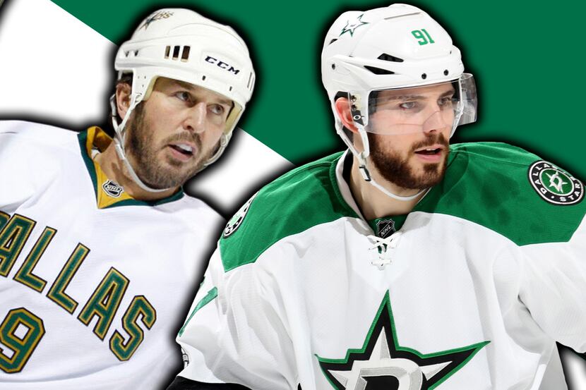 Mike Modano (left) and Tyler Seguin.