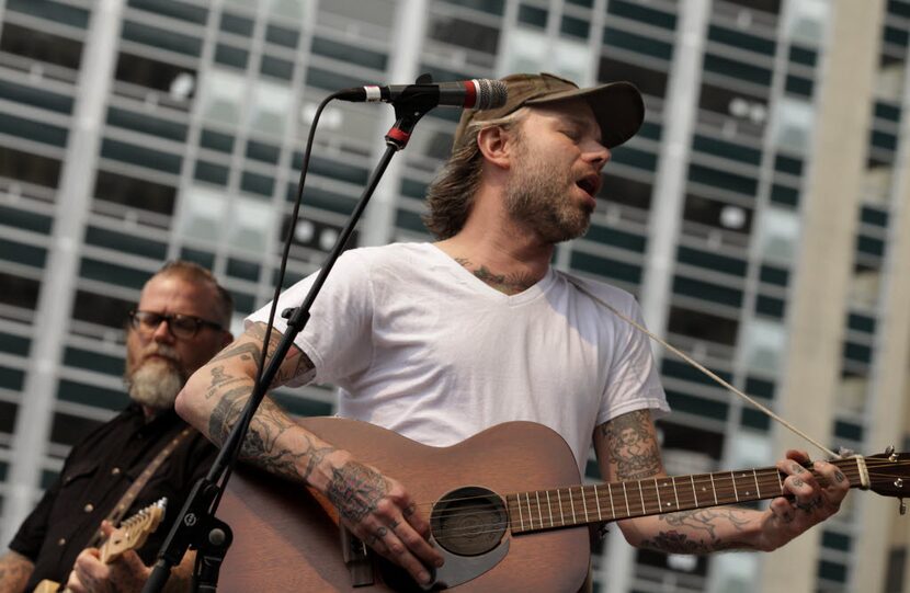 Lucero performs during the Old 97's County Fair held at Main Street Garden Park in Dallas,...