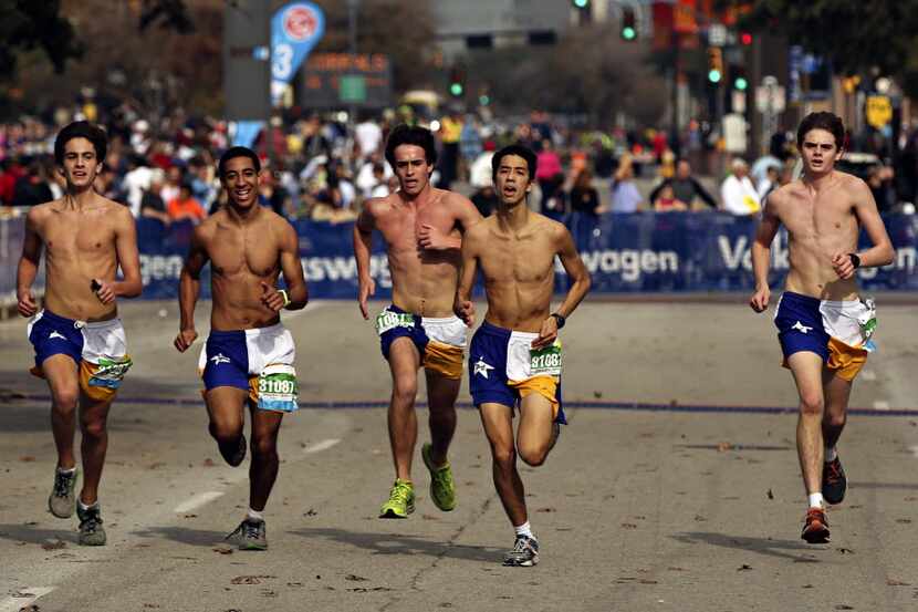 Picture yourself crossing the Dallas Marathon finish line with your relay team, or alone....