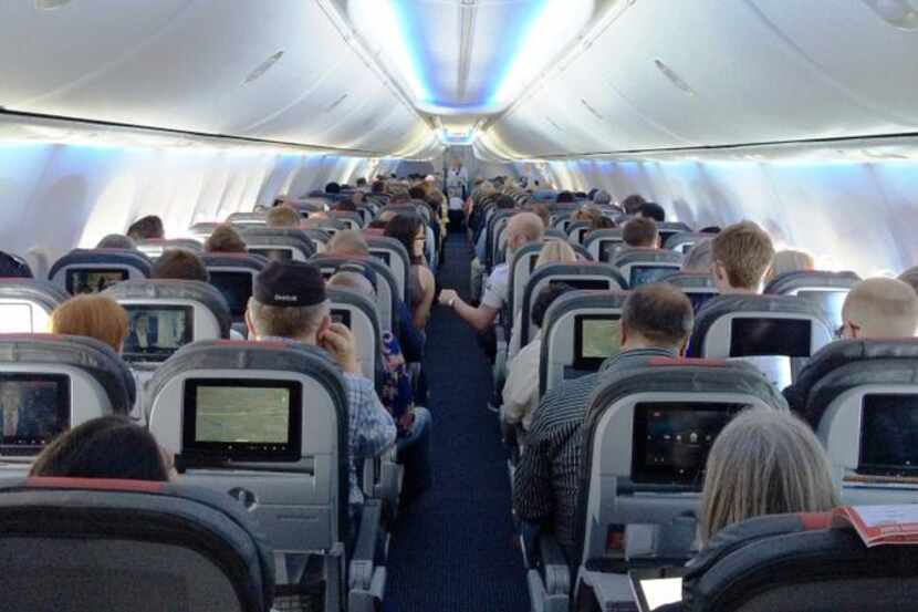 
This American Airlines 737 gives economy passengers less space but has an entertainment...