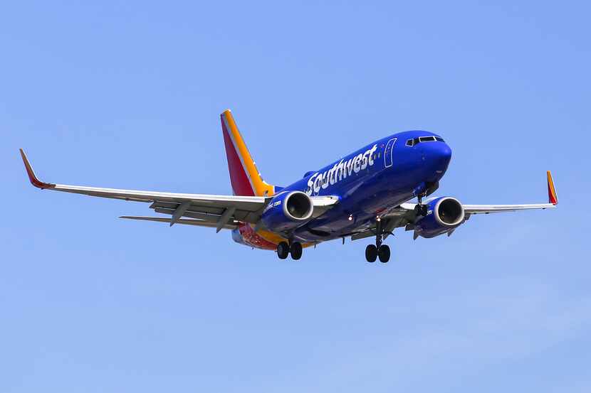 Un avión Being 737 de Southwest Airlines.