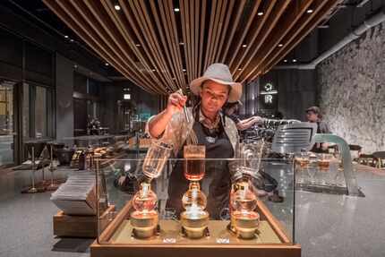 Starbucks Reserve bars are designed to interest coffee drinkers who want to be involved in...