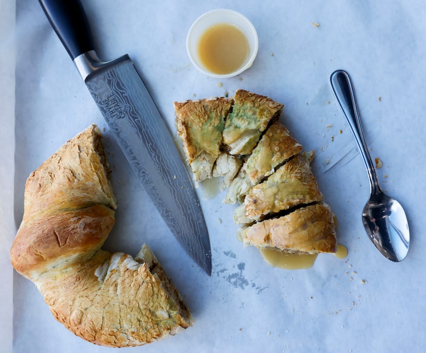 Chris's Specialty Foods in Frisco offers boudin king cake.