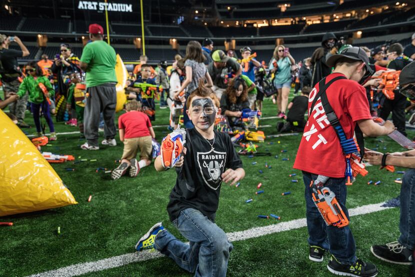 Jared's Epic Nerf Battle 2 will take place April 29 at AT&T Stadium in Arlington.