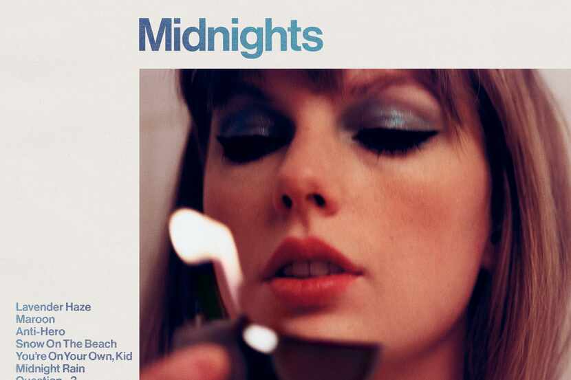 This image released by Republic Records shows "Midnights" by Taylor Swift. (Republic Records...