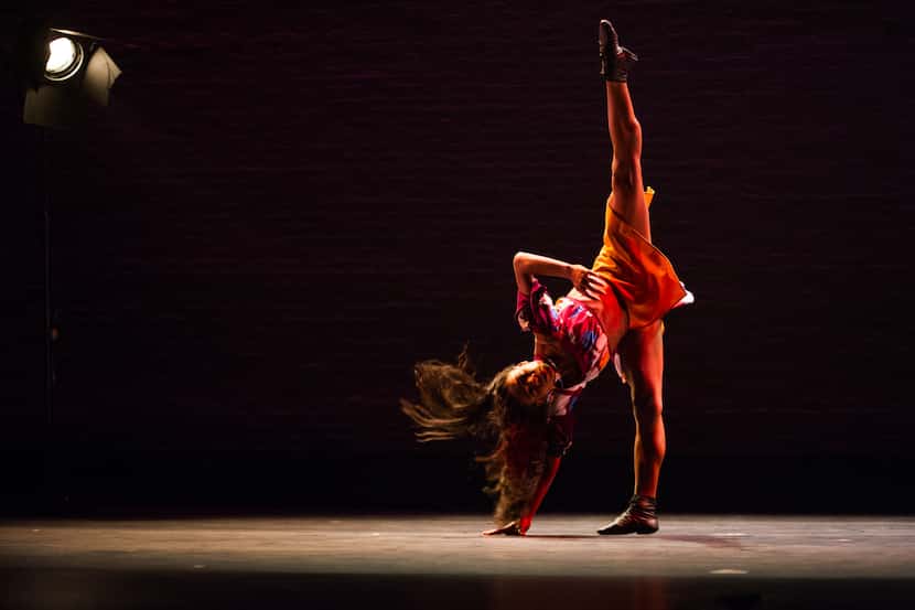 Ballet Hispánico's Dandara Veiga in "Tiburones," a politically charged work choreographed by...