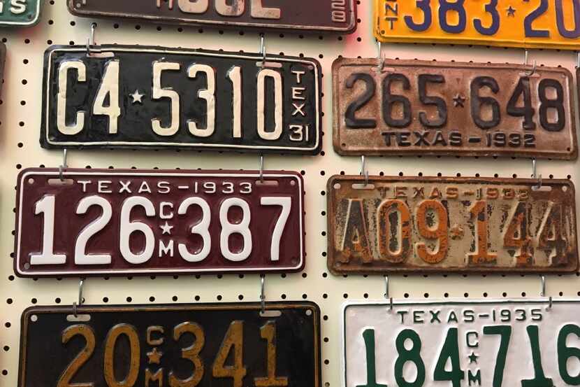 Former state Rep. Joe Pickett had dozens of vintage Texas license plates on the walls of his...