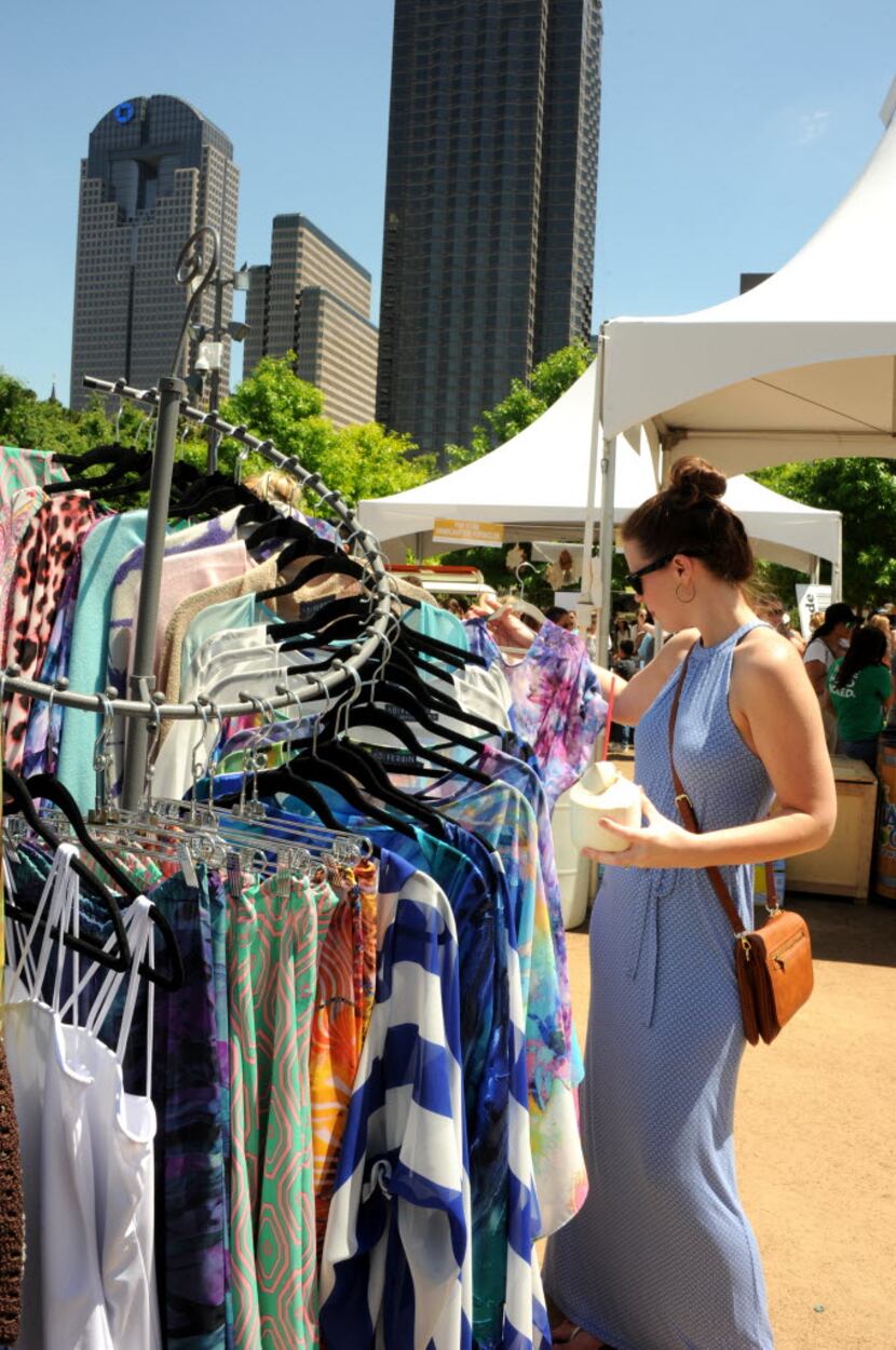 In the West Village neighborhood at Kwestival in Klyde Warren Park in Dallas on April 23,...