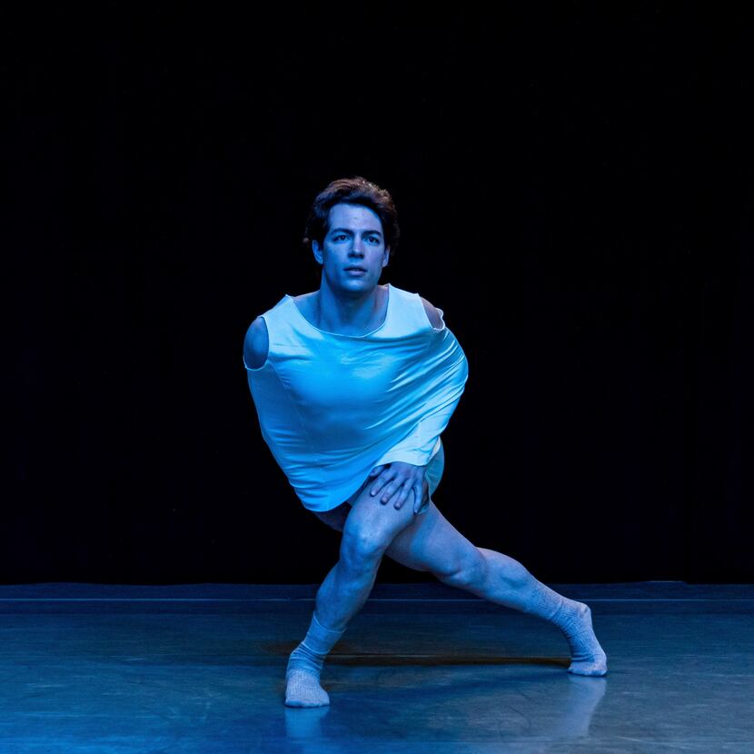 Elliott Trahan in Bruce Wood Dance artistic director Joy Bollinger's "Blue," a premiere...