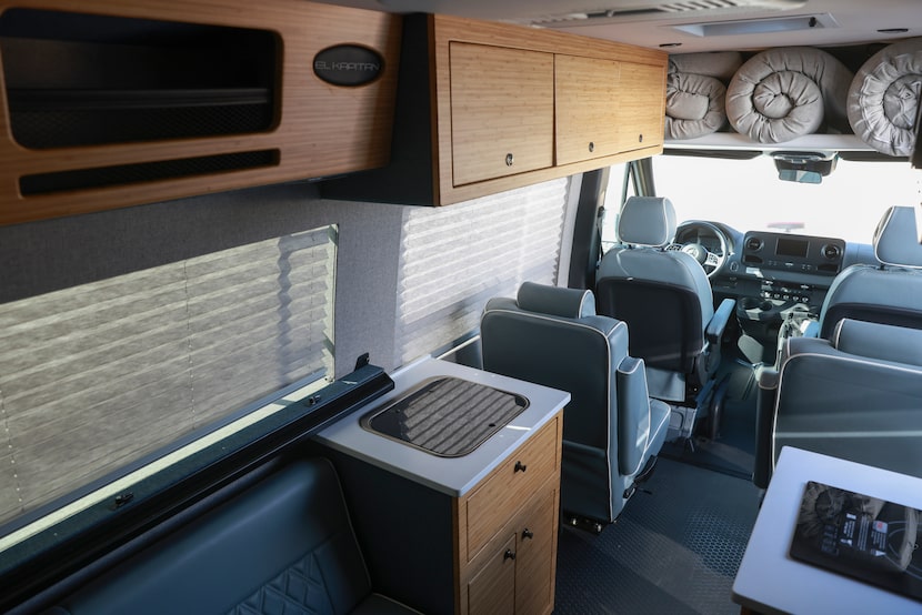 Benny Black's company builds out Mercedes-Benz sprinter vans into mini-RVs.