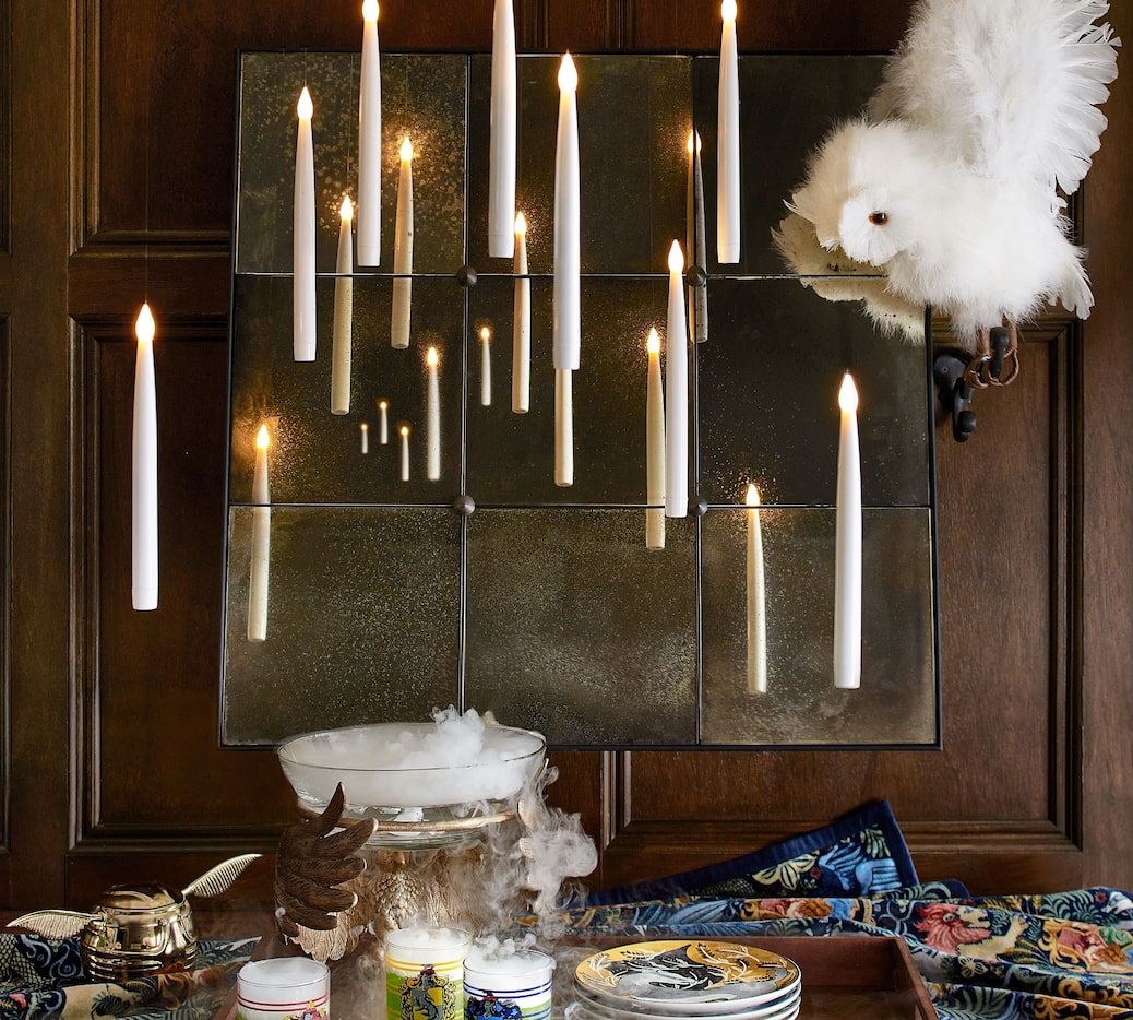 For fans of Harry Potter, floating candles evoke the feeling of dining in the Great Hall at...