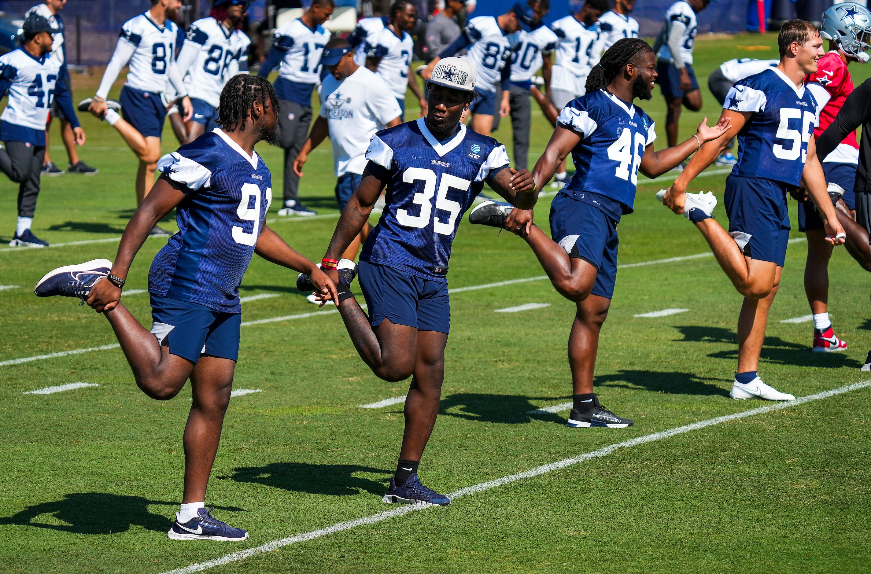 Photos: Cowboys training camp walk-through on Wednesday in Oxnard