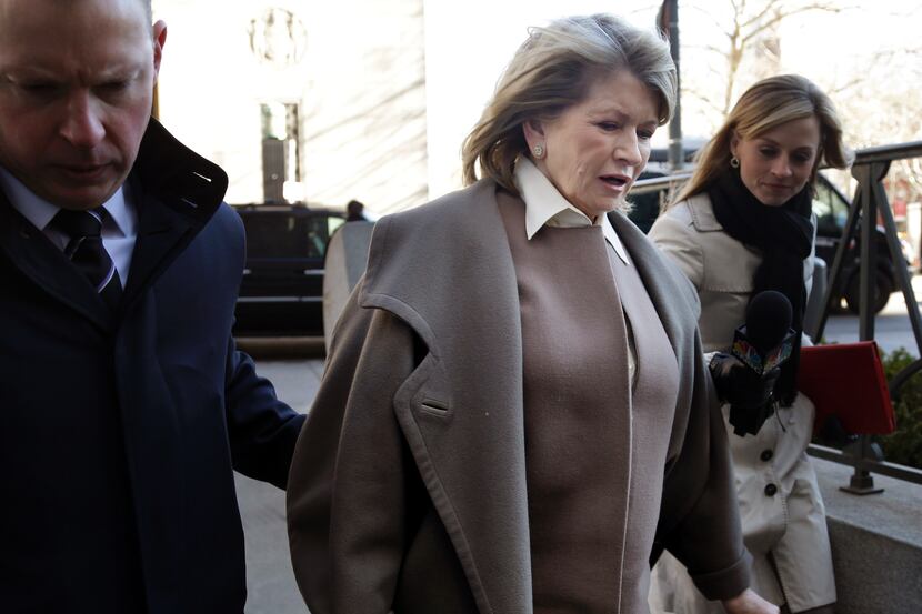 Martha Stewart arrives at New York State Supreme Court in New York, Tuesday, March 5, 2013....