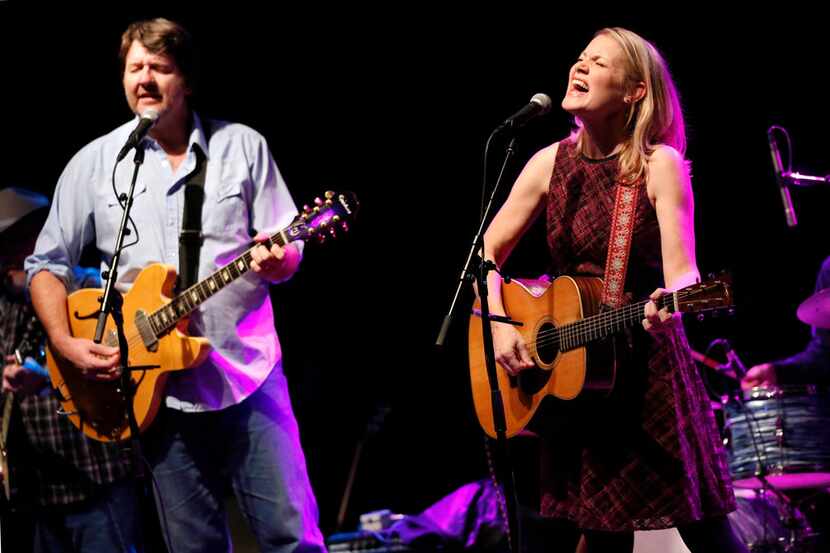 Bruce Robison (left) and his wife Kelly Willis perform their Holiday Shindig, a recurring...