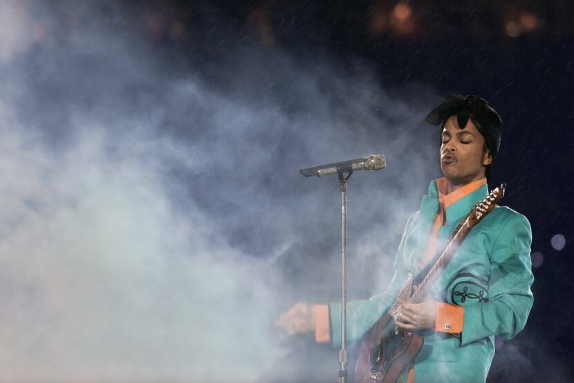 This file photo taken on February 4, 2007 shows US musician Prince performing during...