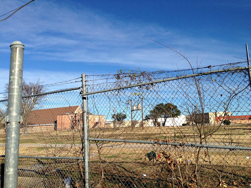 The site of the would-be Vickery Meadow branch library, for the last decade, off Park Lane. 