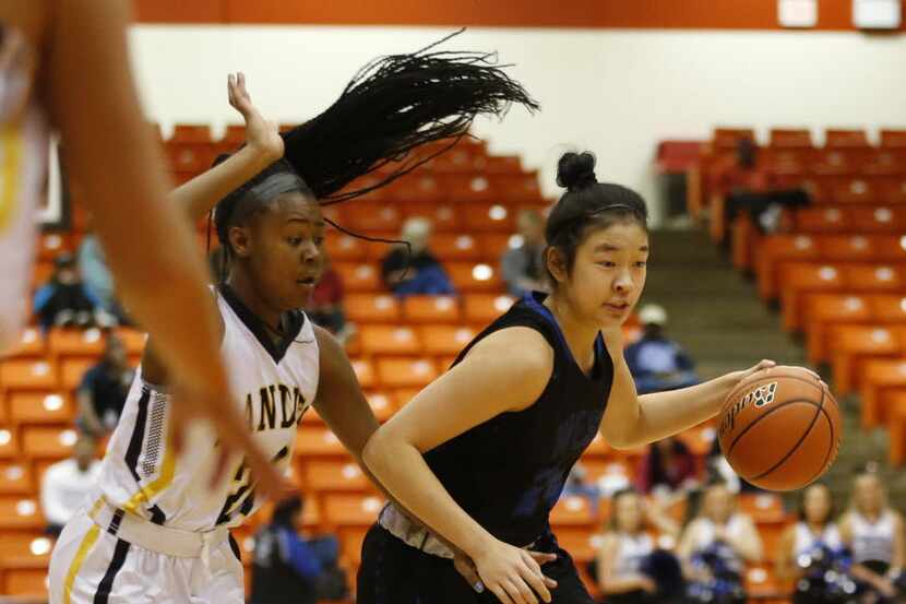 Natalie Chou (right) was a five-star recruit at Plano West before signing with Baylor....