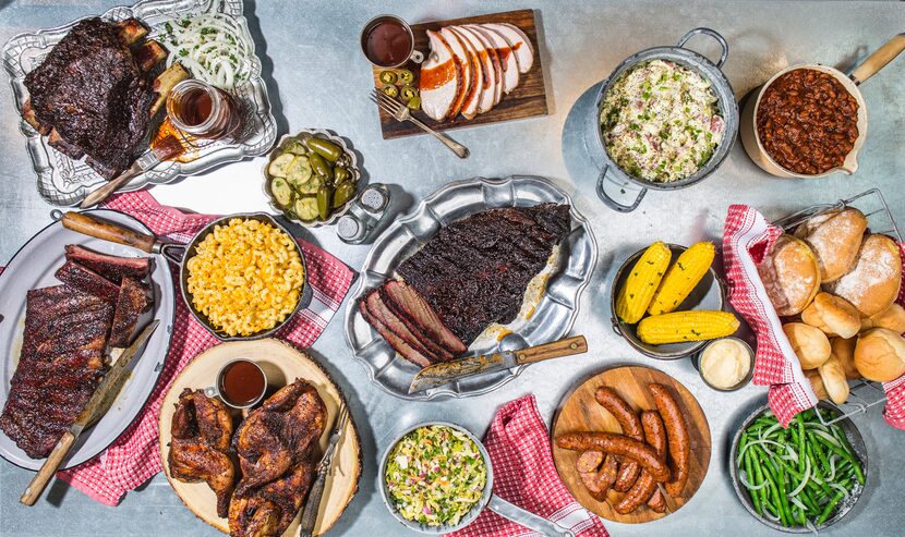 Ten50 BBQ has whole brisket, spiral sliced ham, brisket baked beans, five cheese mac, mashed...