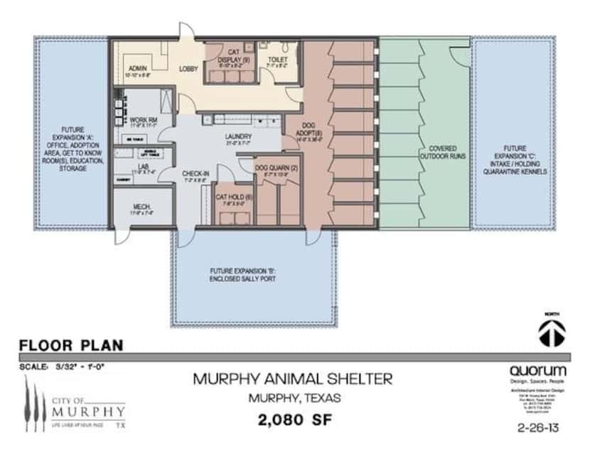 
Murphy’s new shelter is expected to alleviate overcrowding. It will have eight adoptable...
