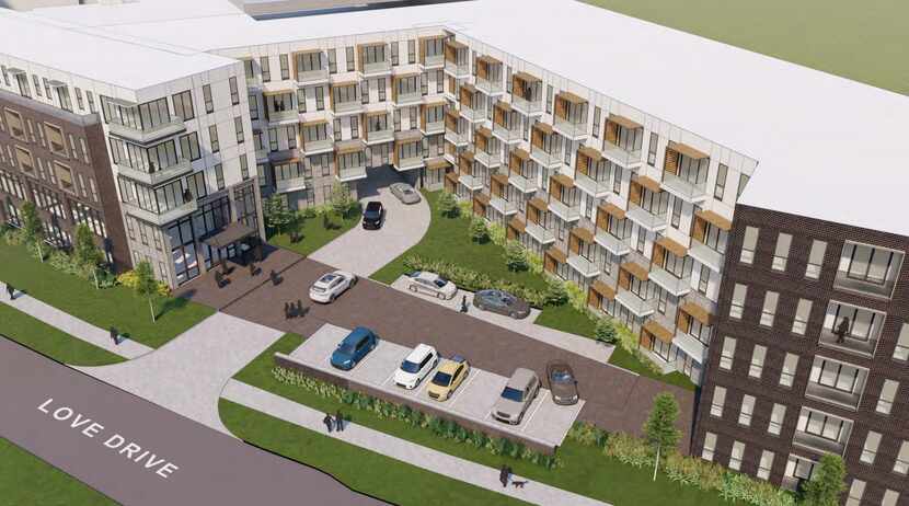 The planned apartment community would contain 385 units.