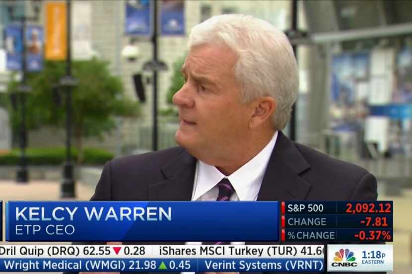  Energy Transfer Partners CEO Kelcy Warren on CNBC's Power Lunch Friday. (Courtesy CNBC)