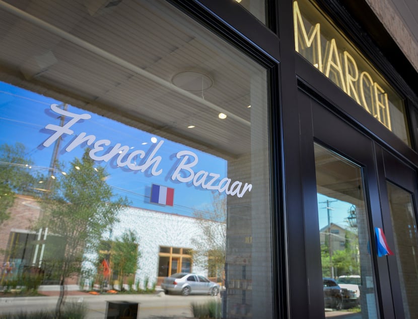 Storefront of Marcel Market in the Bishop Arts District on July 18, 2019 in Dallas, Texas.