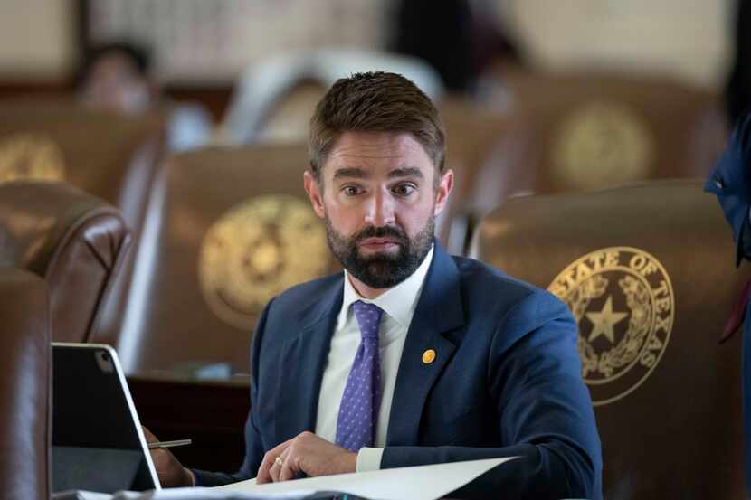 Dallas, area delegation to the Texas House, includes State Rep Jeff Leach, R-Plano in action...