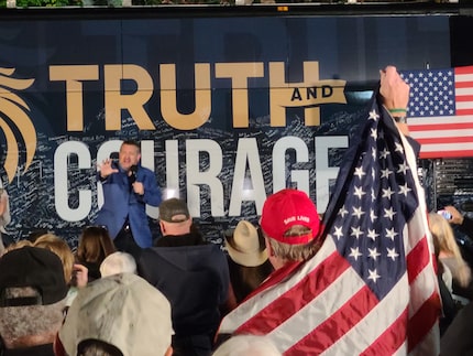 Sen. Ted Cruz stumps in Dumfries, Va., on Oct. 24, 2022, for congressional candidate Yesli...