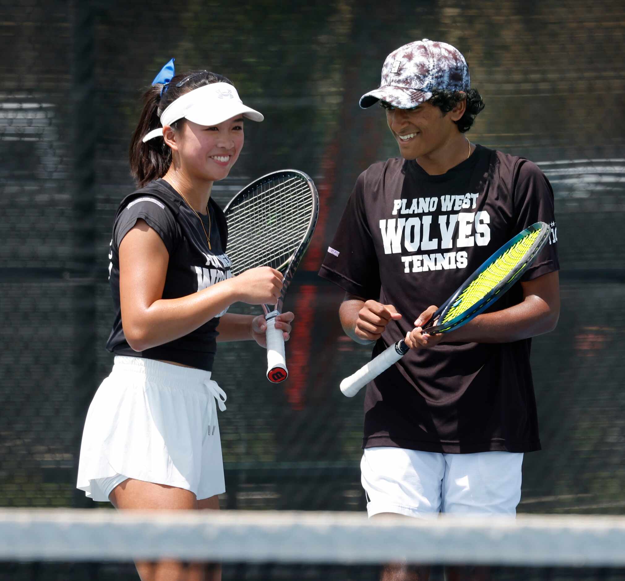 6A mixed doubles final: Gopal Koduri celebrates a point with partner Cody Huang as Plano...