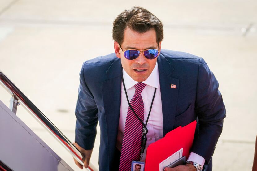 FILE Ã‘ Anthony Scaramucci, the White House communications director, boards Air Force One at...