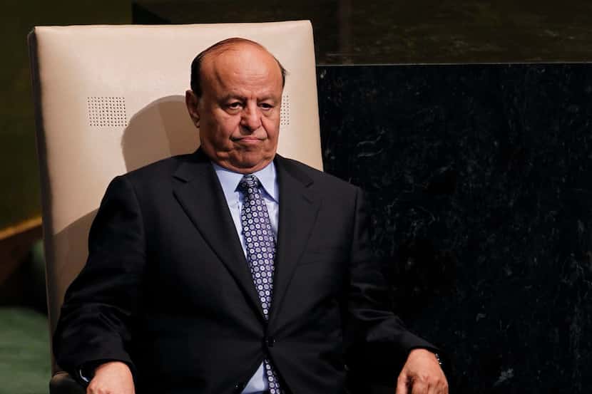 FILE - In this Wednesday, Sept. 26, 2012 file photo, Abed Rabbo Mansour Hadi, President of...