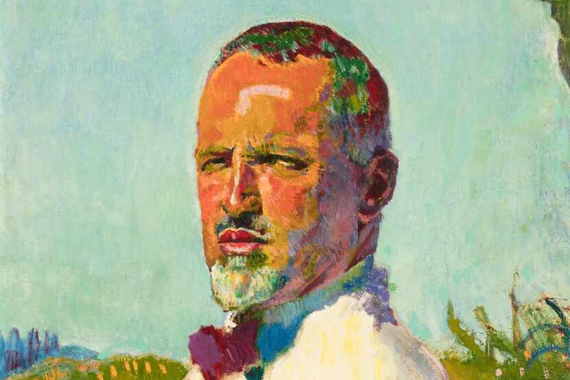 Cuno  Amiet,  Self  Portrait,  1921,  oil  on  canvas,  30  5/16  x  28  1/4.  (The Barrett...
