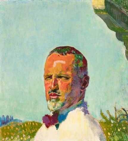 Cuno  Amiet,  Self  Portrait,  1921,  oil  on  canvas,  30  5/16  x  28  1/4.  (The Barrett...